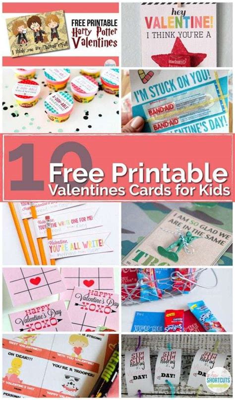 Free printable cards for kids. 10 Free Printable Valentines Cards for Kids - A Few Shortcuts