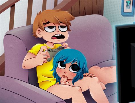 rule 34 big eyes blowjob blue hair casual nudity casual sex enf lover female lineless male