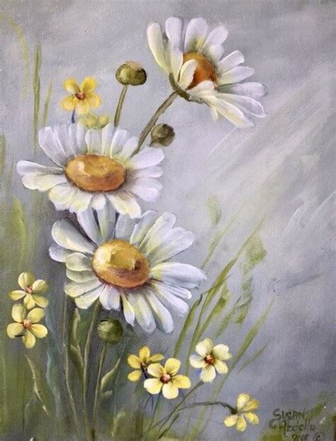 E Video Tutorial Painting Lesson Daisies And Yellow Flowers By Susan