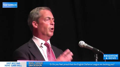 Ukip Nigel Farage Full Speech And Qanda Hove Town Hall 2013 Youtube