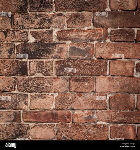 Old Red Bricks Wall Stock Photo Alamy