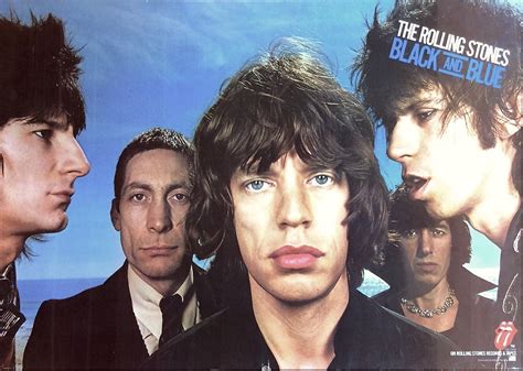 Rolling Stones Large 1976 “black And Blue” Promo Poster