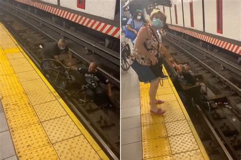 Good Samaritan Rescues Man In Wheelchair From Nyc Subway Tracks