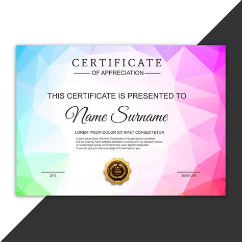 Award Certificate Certificate Templates Certificate Design Templates