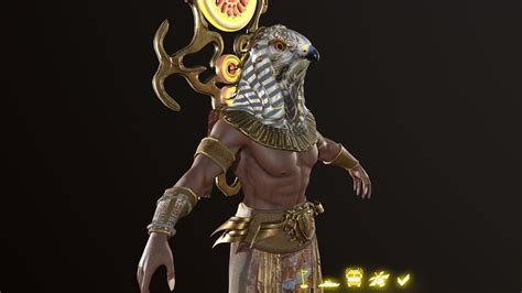 3d Asset Ra Egyptian God Cgtrader