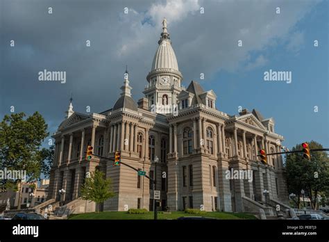 Tippecanoe County Courthouse Lafayette Indiana In The Summer Stock