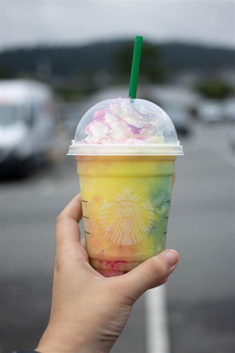 Starbucks Canada Tie Dye Frappuccino Blended Beverage Review Foodology