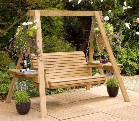 Garden Swings The Enchanting Element In Your Backyard Wooden Garden