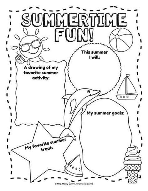 Kids Summer Worksheets Summer Activities Worksheet Vocabulary Seasons