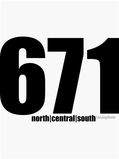 671 Large Sticker For Sale By Jjswagdizzle Redbubble