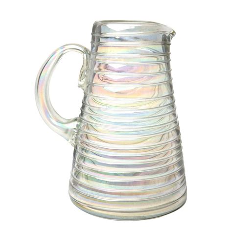 The margarita glasses are approximately approximately. Amici Home Perla 80 oz. Clear-Luster Glass Pitcher with ...
