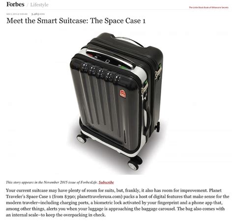 Space Case 1 The Worlds Most Advanced Smart Suitcase By Planet