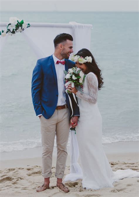 Lightweight suits can be made of linen, cotton, or a blend of the 2. Beach Wedding Groom Attire - Mens Wedding Style