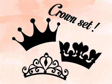 Crown Svg Bundle Princess King Mardi Gras Tiara Cut Files