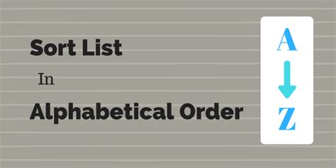 It automatically scans your mod list, loads all valid items to a new esp, then detects what sort of item it is so that the correct icons are used. 7 Online Alphabetical Order Sorter Websites Free