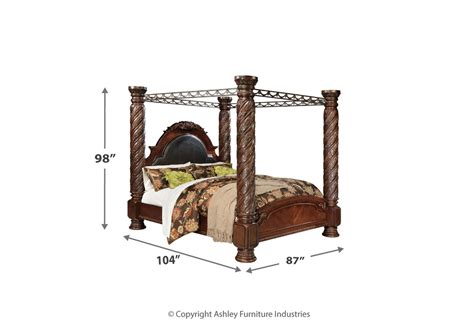 North Shore King Poster Bed With Canopy Macks Furniture Warehouse