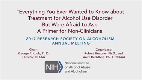 Niaaa What To Know About Treatment For Alcohol Use Disorder — A