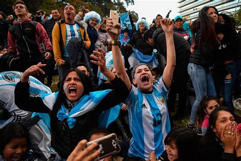 Captured On Camera Thrill Joy As Argentina Fans Celebrate Dramatic Win