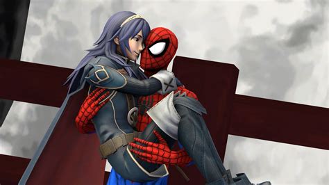 Lucina And Spider Man Carrying My Lady By Kongzillarex619 On Deviantart
