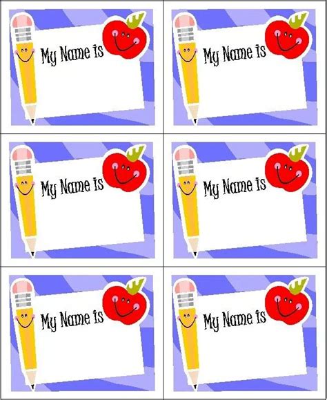 Name Tag For School Preschool Name Tags Nametags For Kids