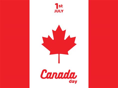 Poster Of Happy Canada Day With Flag Vector Design 590191 Vector Art At