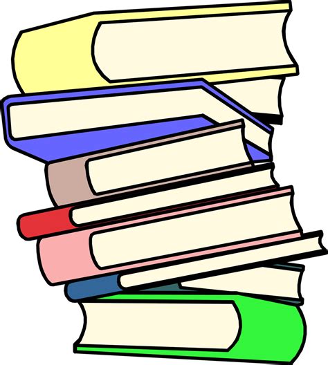 Books Free Stock Photo Illustration Of A Stack Of Books 8271