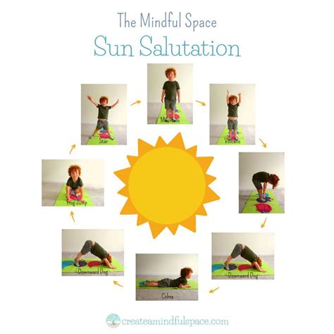 Free Printable Sun Salutation Make It Part Of Your Childs Morning
