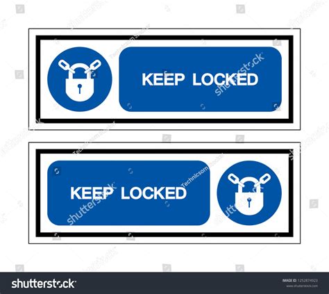 Keep Locked Symbol Sign Vector Illustration Stock Vector Royalty Free