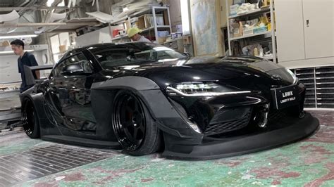 New Toyota Supra Gets Wide With Liberty Walk Body Kit