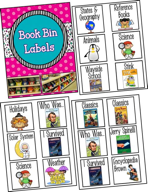 Ms. Third Grade: Teacher Week {2013} | Book bin labels, Classroom library labels, Classroom labels