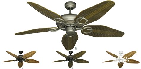 This home depot guide provides step by step instructions with illustrations and video to install a ceiling fan. 52 inch Trinidad Outdoor Tropical Ceiling Fan - Weave Blades