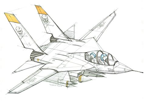 Fighter Jet Drawing At Explore Collection Of