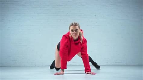 Sexy Twerk Dancer Warming Training White Background — Stock Video © Antonlozovoyvideo 319548690