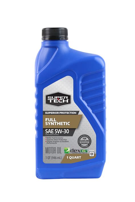 Super Tech Full Synthetic SAE 5W-30 Motor Oil, 1 Quart - Walmart.com