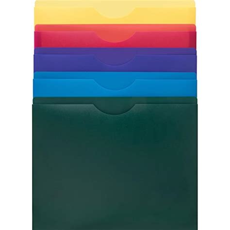 Poly File Jacket Folder Letter 1 Expanding Jacket 10 Pack Assorted