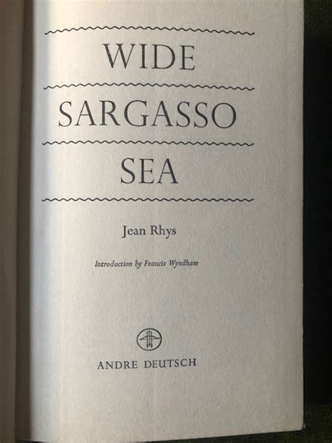 Wide Sargasso Sea By Jean Rhys Near Fine Hardcover 1966 1st Edition First Editions
