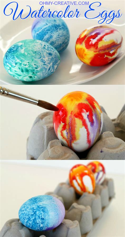 Watercolor Easter Egg Designs Oh My Creative