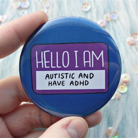 Hello I Am Autistic And Sometimes Nonverbal Badge Awareness Etsy Uk