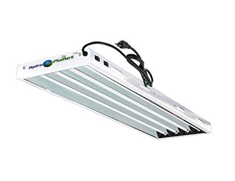 Hydroplanet T5 Growing Fixture 4 Ft 4 Lamp Fluorescent Bulbs Included