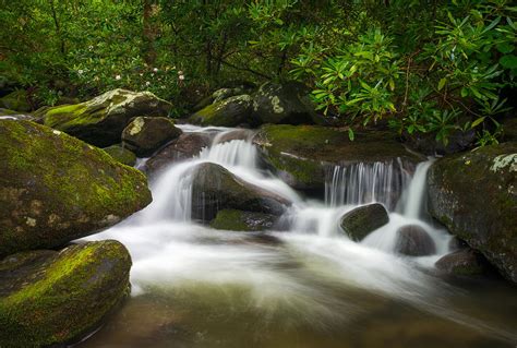 Great Smoky Mountains Gatlinburg Tn Roaring Fork Waterfall Nature