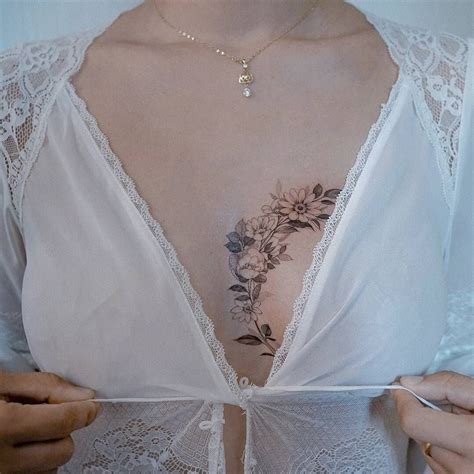 Charming Breast Tattoo Designs For Women Fabbon