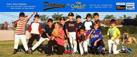 Sandlot My Sons Minor B Dirtbags Baseball Team Banner Design Inspired