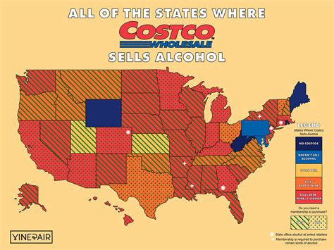 The States That Sell Alcohol At Costco Mapped Digg