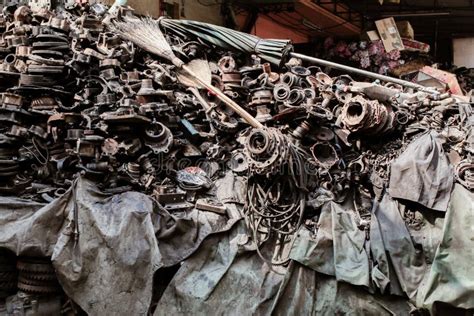 Car Parts In Old Warehouses Used Vehicle Part For Recycling In The