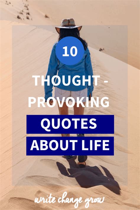 My Top 10 Thought Provoking Quotes