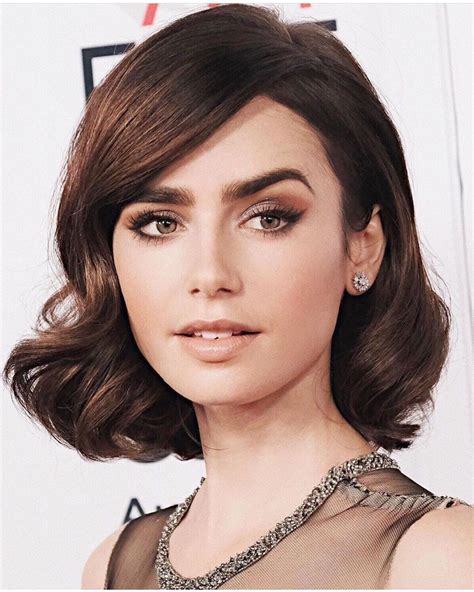 Lily Collins Short Cropped Hair Crop Hair Hairstyle