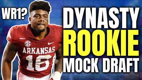 Dynasty Rookie Mock Draft 2022 Dynasty Fantasy Football Youtube