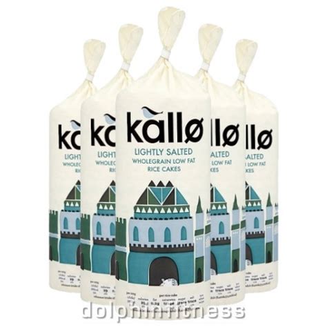 They are easy to store and most people use them as emergency snacks or for desk lunches. Kallo Lightly Salted Wholegrain Low Fat Rice Cakes (6 x 130g)