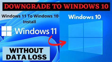 How To Downgrade From Windows 11 To Windows 10 Uninstall Windows 11