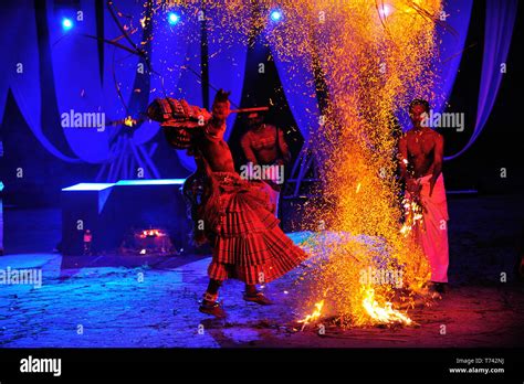 Dance of the Gods Theyyam Performers a Ritual from Kerala make-up
